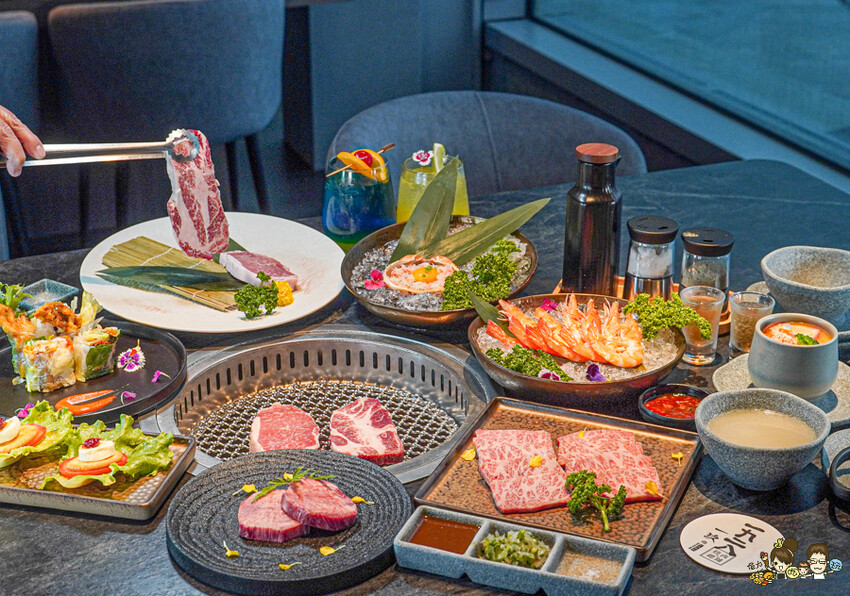 全台首間海港燒肉 1928燒肉總鋪-高流海洋店，最美療癒海港燒肉隱藏鯨魚06館 、海洋限定美食、高雄輕軌美食 - 跟著尼力吃喝玩樂＆親子生活