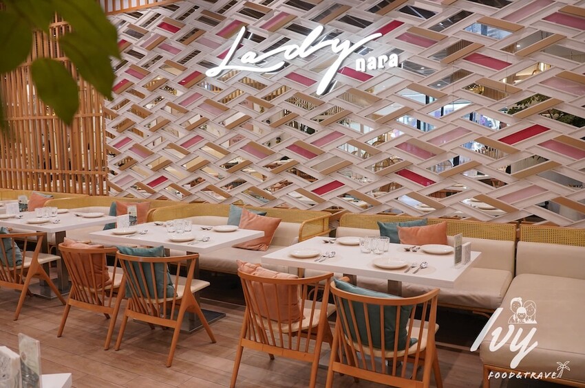 Lady nara|台中三井outlet美食推薦,全新菜單上線,創意的新泰式料理,就連辣度都能調整,必點打拋豬、泰式河粉、冬蔭湯、舒芙蕾!! - 艾薇覓食趣