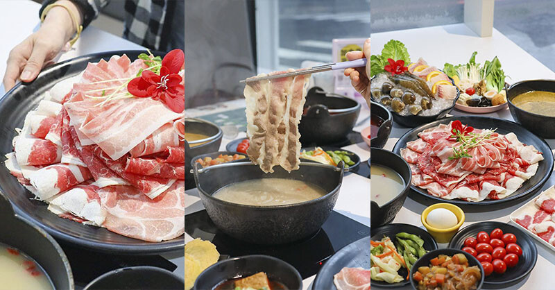 竹北火鍋推薦玖享聚鍋物！299元平日商業午餐，搭吃到飽自助吧超值。