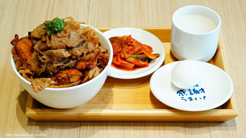 肉享家三峽北大店三種燒肉組合丼肉量增大滿足套餐