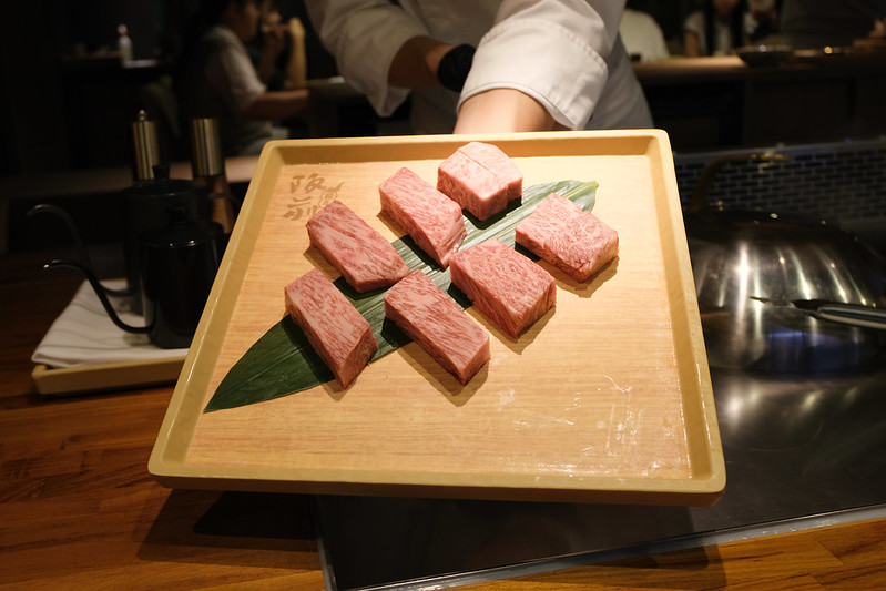 新北板橋新開幕｜阪前鐵板燒，和牛套餐一次吃到A5和牛/龍蝦二吃/南非活鮑魚/北海道干貝！（近捷運新埔站）