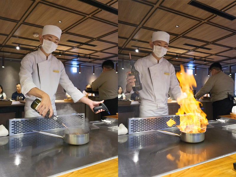 新北板橋新開幕｜阪前鐵板燒，和牛套餐一次吃到A5和牛/龍蝦二吃/南非活鮑魚/北海道干貝！（近捷運新埔站）