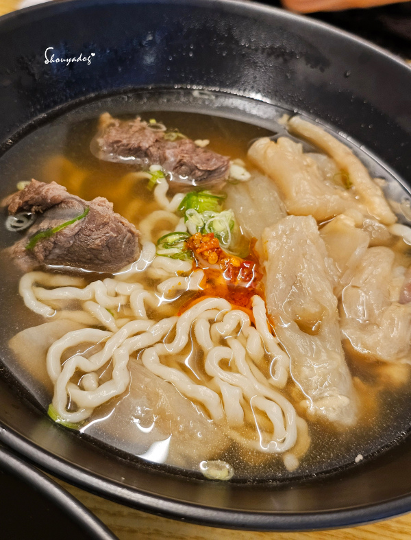 牛殿下 秘傳金湯半筋半肉麵X秘製赤油乾拌麵 頂級牛頰肉注入 