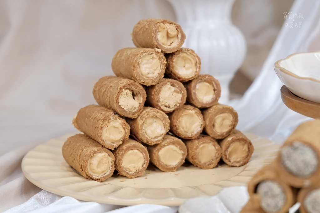 宅配美食｜用心意捲成一口真材實料！選用天然椰醣的鬆脆滿餡蛋捲