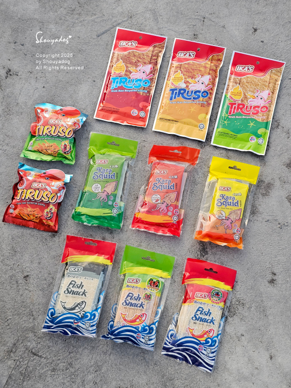 馬來西亞魚絲IKA'S魚香小零食 65%超高魚肉含量小包裝魷