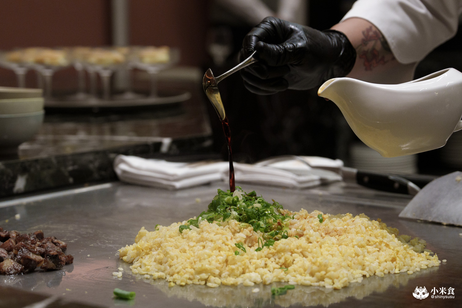 台中市南屯區夏登法式鐵板燒|1450元享日本和牛、鴨胸等11道無菜單料理,七期新開幕高CP值餐廳