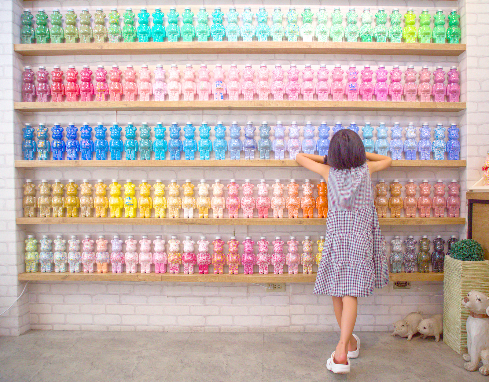 高雄鹽埕小熊奶茶！隱藏版手搖小熊瓶造型超療癒，高雄必訪飲料店。