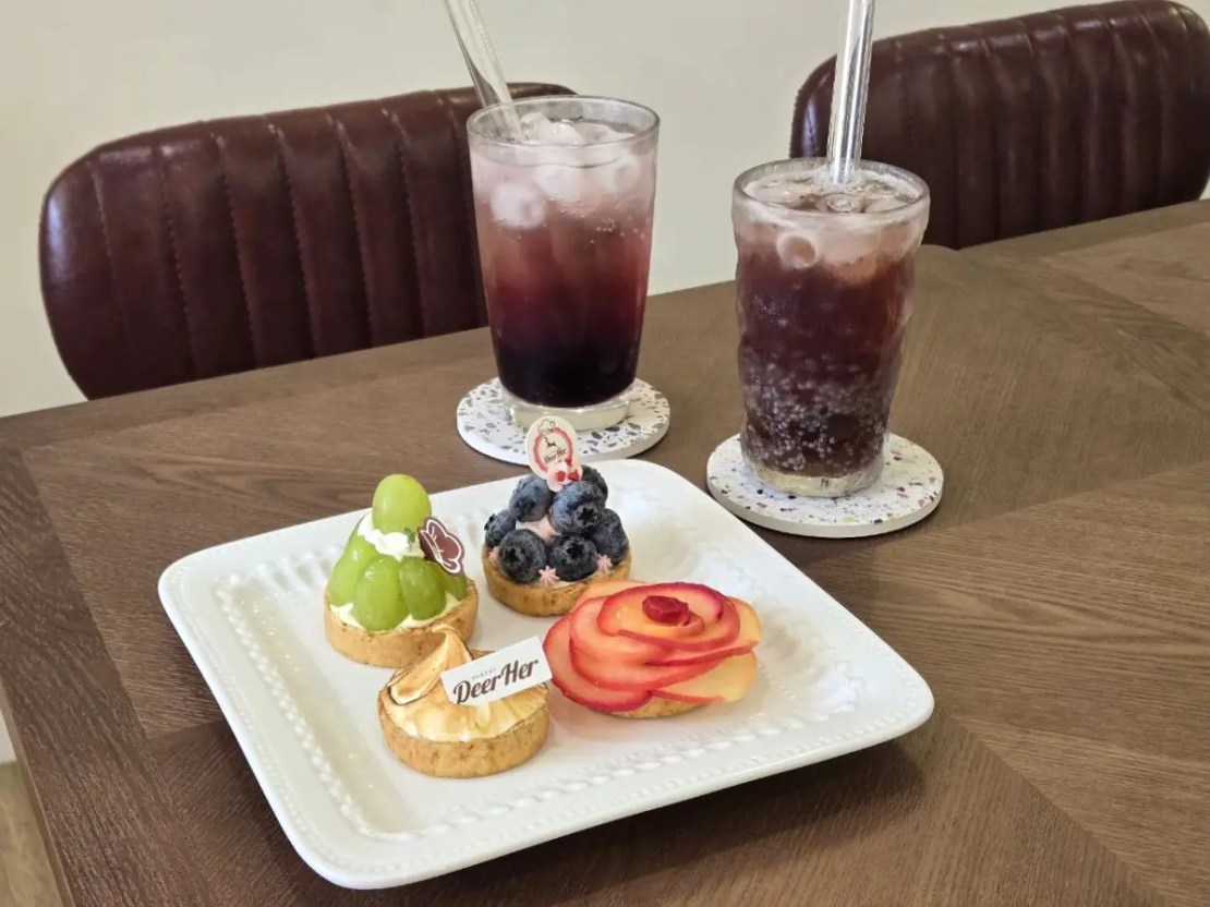 DeerHer甜點廚坊 東海店｜不限時下午茶天堂！喜餅試吃超療癒！台中甜點推薦、龍井咖啡廳推薦、喜餅推薦
