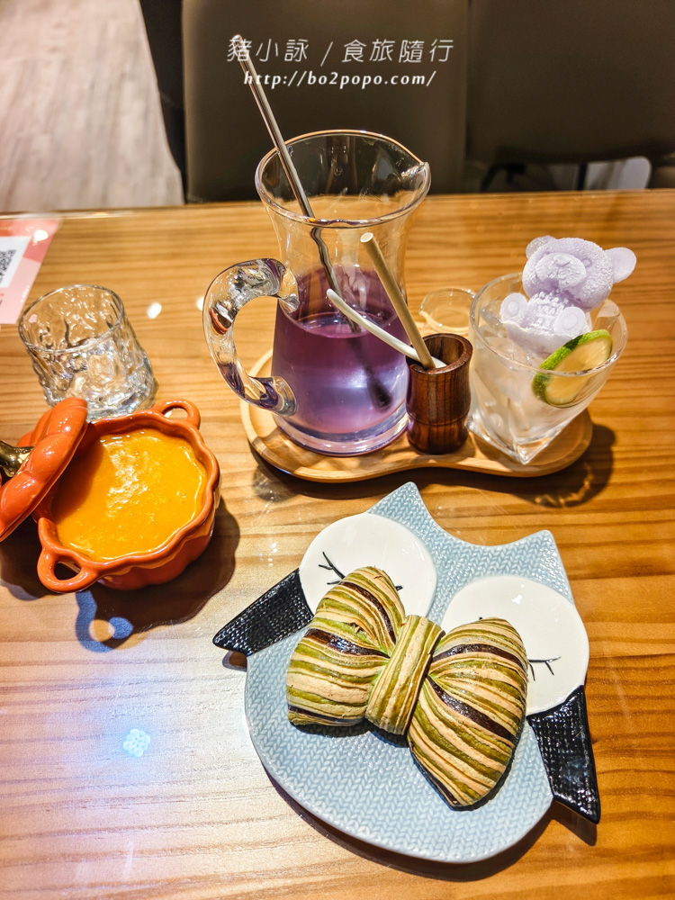 高雄岡山Wowの店貓頭鷹咖啡廳!必吃招牌法式緞帶可頌,北歐風情優雅午茶體驗。