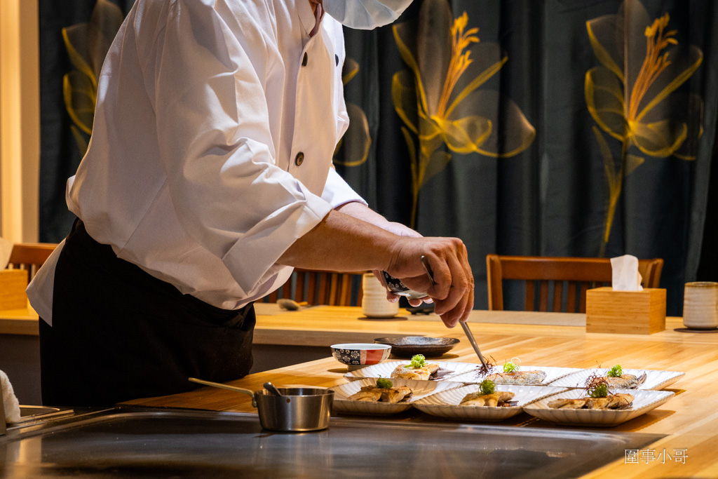 桃園大園青埔美食推薦-海童鐵板料亭，嚴選的食材遇上身懷絕技的主廚，一道道美味的鐵板料理讓人心滿意足。 @圍事小哥的幸福相框