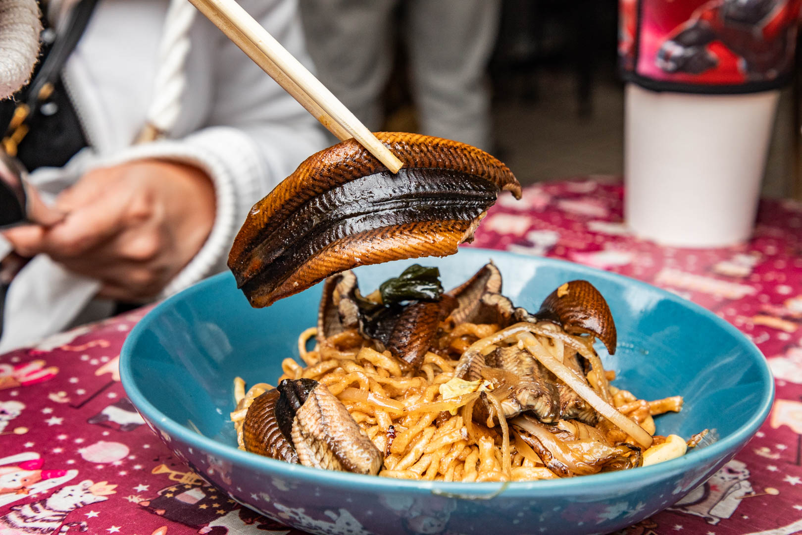 台南國華街美食推薦！福昇小食鱔魚意麵大火快炒，乾炒鱔魚意麵鍋氣十足。