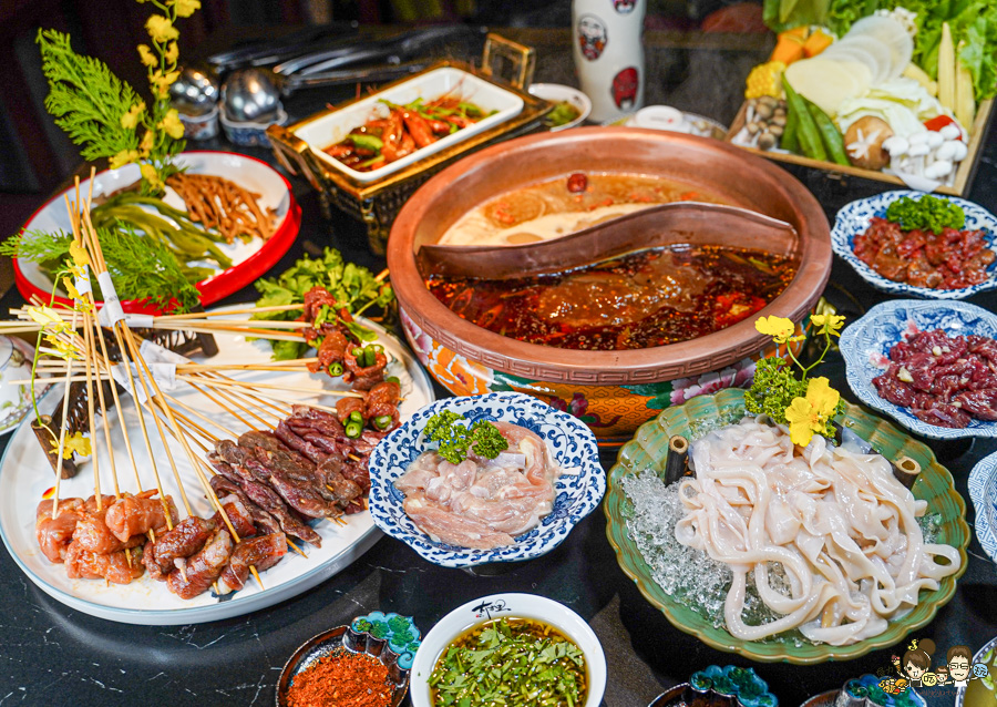 全台首間太古里成都串串麻辣鍋,道地成都風味、唐文化沈浸式空間體驗 X 穿越唐朝吃火鍋、麻辣與唐文化的交融 - 跟著尼力吃喝玩樂&親子生活