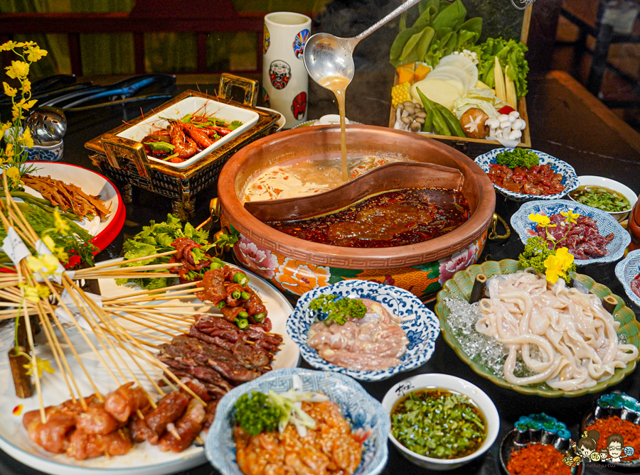 全台首間太古里成都串串麻辣鍋,道地成都風味、唐文化沈浸式空間體驗 X 穿越唐朝吃火鍋、麻辣與唐文化的交融 - 跟著尼力吃喝玩樂&親子生活
