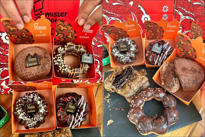 可可控衝了！Mister Donut×Cona’s新品開箱，中正區甜點新亮點。