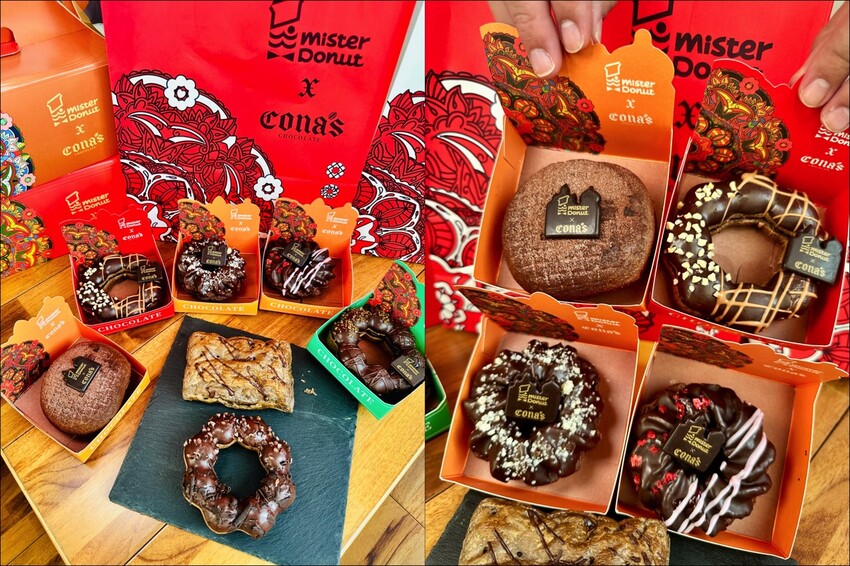 可可控衝了！Mister Donut×Cona’s新品開箱，中正區甜點新亮點。