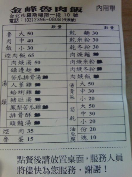 【食評】金峰滷肉飯