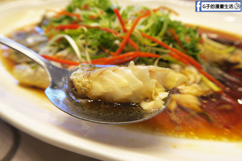 彭園台北館.婚宴試菜.喜宴菜色-清蒸深海石斑