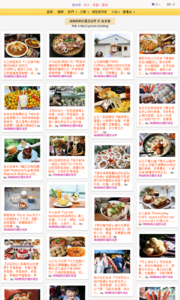 海綿飽飽的鳳梨城堡的美食牆