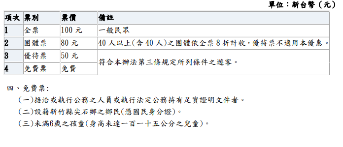 青蛙石步道區門票資訊