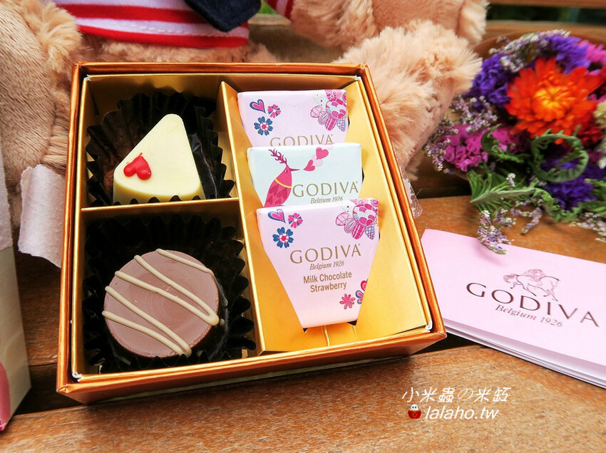 GODIVA限量「情人節小熊連5顆裝巧克力禮盒」