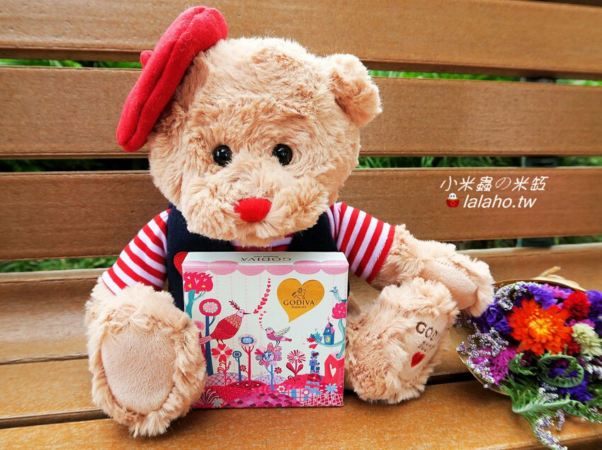 GODIVA限量「情人節小熊連5顆裝巧克力禮盒」