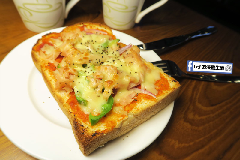 丹堤咖啡X G子的漫畫生活.焗烤燻雞起司厚片