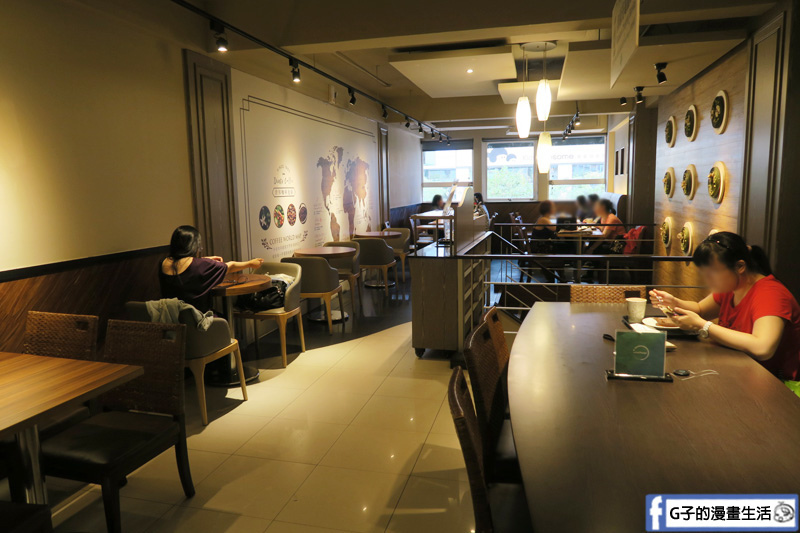 丹堤咖啡X G子的漫畫生活.下午茶咖啡甜點.大安站,環境1.2樓