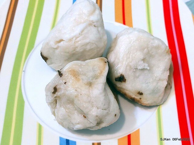 「士林夜市大上海生煎包」(Shanghai style fried buns), Taipei, Taiwan, SJKen, Feb 7, 2022.