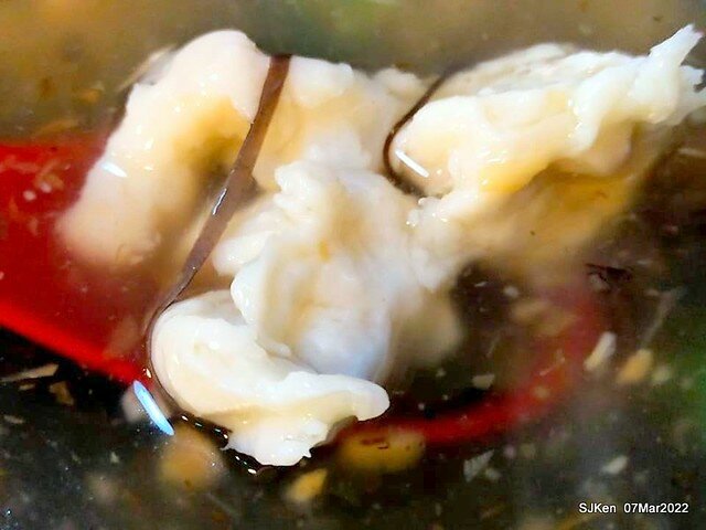 「北投魷魚焿芝山店」(Beitou squid noodle store), Taipei, Taiwan, SJKen, Mar 7, 2022.