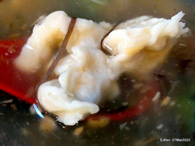 「北投魷魚焿芝山店」(Beitou squid noodle store), Taipei, Taiwan, SJKen, Mar 7, 2022.