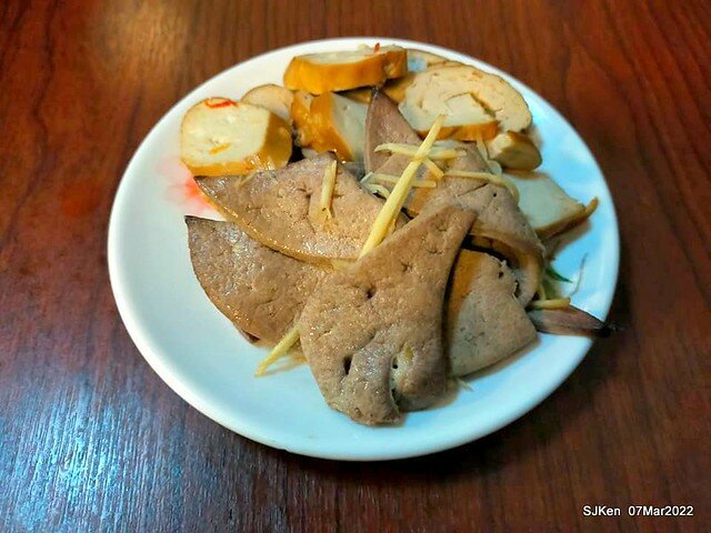 「北投魷魚焿芝山店」(Beitou squid noodle store), Taipei, Taiwan, SJKen, Mar 7, 2022.