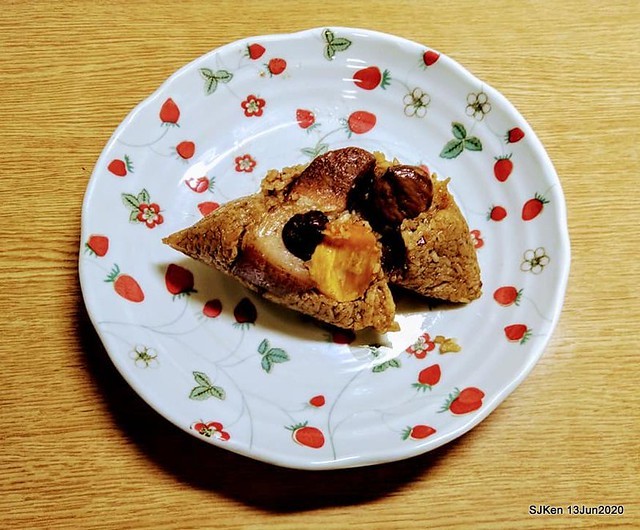 Rice Dumpling with sweet Chili sauce, Happy Dragon Boat Festival, Taipei, Taiwan, SJKen, Jun 25, 2020