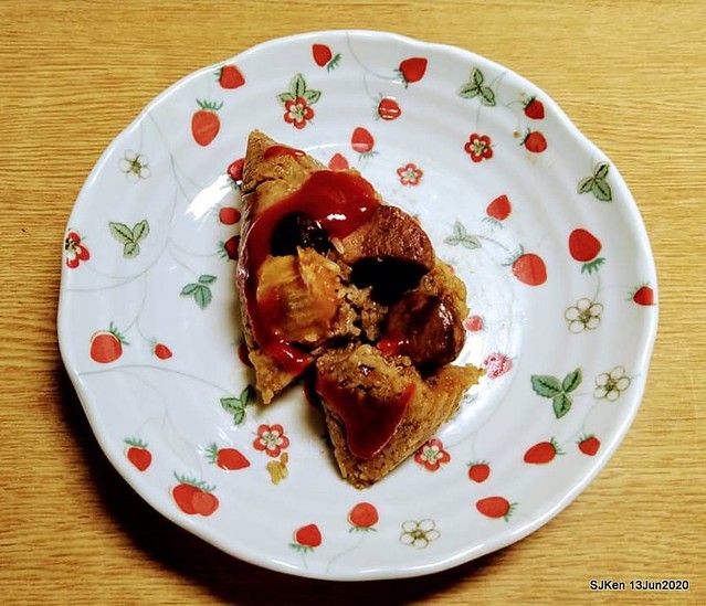 Rice Dumpling with sweet Chili sauce, Happy Dragon Boat Festival, Taipei, Taiwan, SJKen, Jun 25, 2020