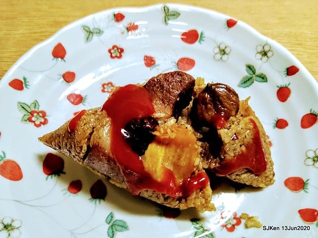 Rice Dumpling with sweet Chili sauce, Happy Dragon Boat Festival, Taipei, Taiwan, SJKen, Jun 25, 2020
