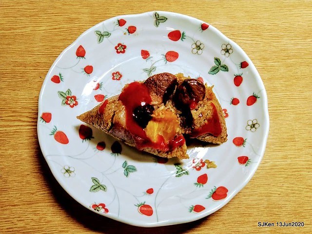 Rice Dumpling with sweet Chili sauce, Happy Dragon Boat Festival, Taipei, Taiwan, SJKen, Jun 25, 2020