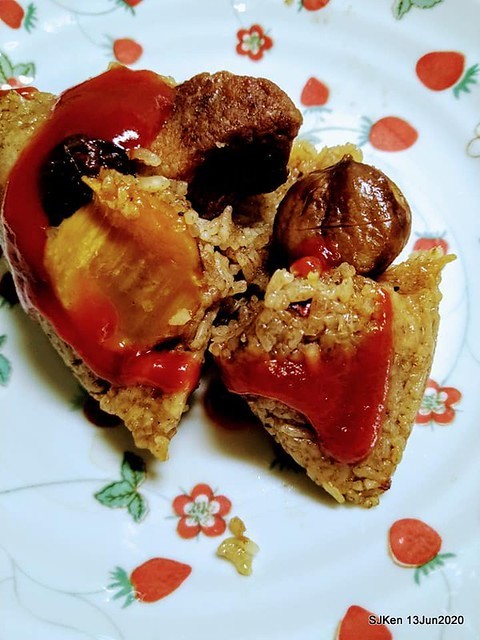 Rice Dumpling with sweet Chili sauce, Happy Dragon Boat Festival, Taipei, Taiwan, SJKen, Jun 25, 2020