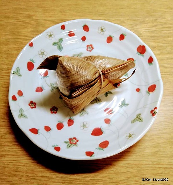 Rice Dumpling with sweet Chili sauce, Happy Dragon Boat Festival, Taipei, Taiwan, SJKen, Jun 25, 2020