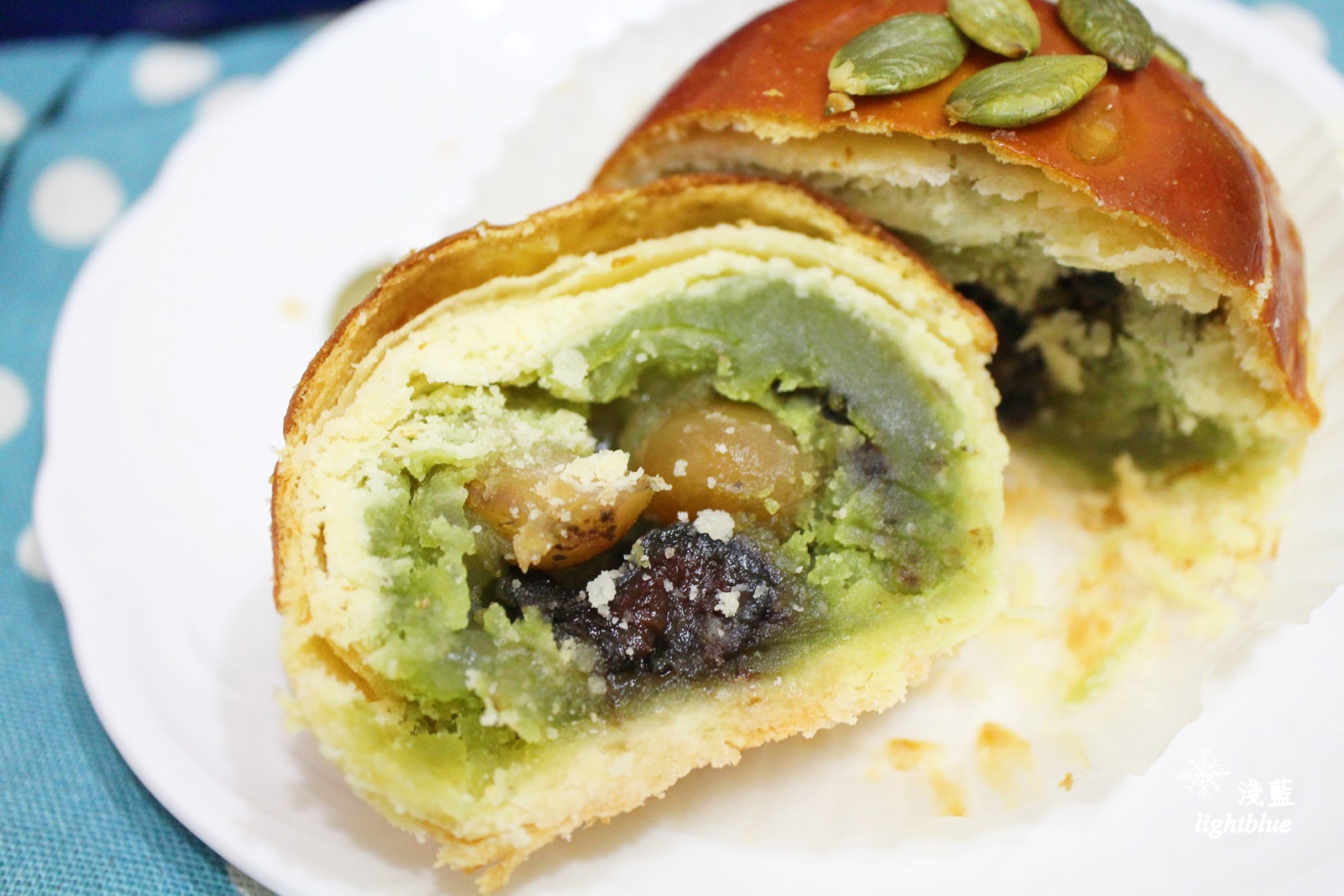 [ 永和美食 ] 淺藍 × 王師父月餅～金月娘、抹茶酥、松子酥，沒預訂就吃不到的排隊名店月餅