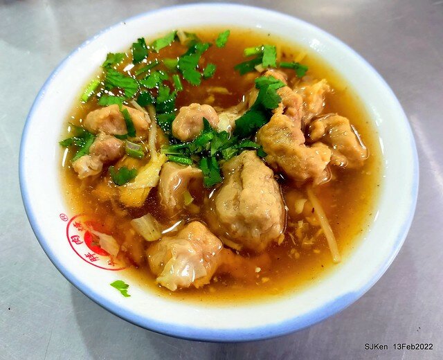 (中和美食)「大胖肉羹」(Pork Thick Soup & fried rice-flour noodles), Taipei, Taiwan, SJKen, Feb 13, 2022.