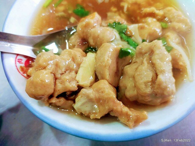 (中和美食)「大胖肉羹」(Pork Thick Soup & fried rice-flour noodles), Taipei, Taiwan, SJKen, Feb 13, 2022.