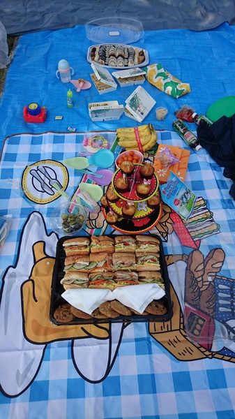 高雄市市立美術館：高雄市立美術館~寬闊的大草原~豐盛餐點~小孩盡情奔跑~第一次的假掰野餐趣~大成功！！