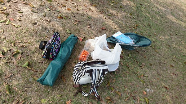 高雄市市立美術館：高雄市立美術館~寬闊的大草原~豐盛餐點~小孩盡情奔跑~第一次的假掰野餐趣~大成功！！