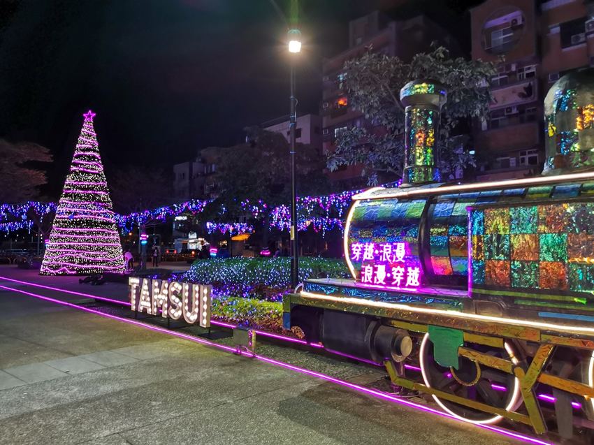 2019淡水老街廣場－穿越浪漫超美聖誕燈飾