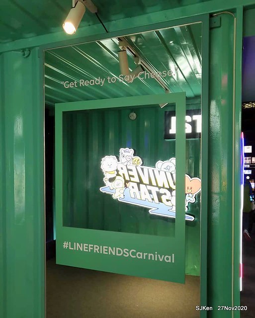 Christmas decoration with Line Friends brand at the Uni-Ustyle department store , Taipei, Taiwan, SJKen , Nov 21, 2020.