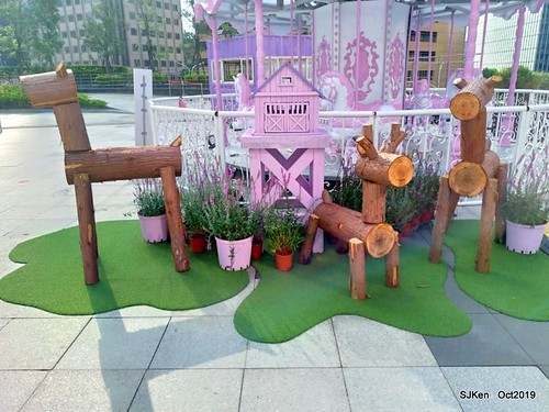Amusement park at plaza of Uni-President Hankyu department store Taipei,SJKen , Oct, 2019