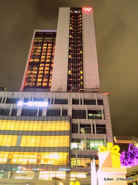 Christmas decoration with Line Friends brand at the Uni-Ustyle department store , Taipei, Taiwan, SJKen , Nov 21, 2020.