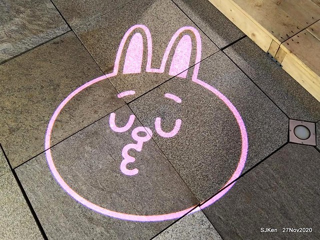 Christmas decoration with Line Friends brand at the Uni-Ustyle department store , Taipei, Taiwan, SJKen , Nov 21, 2020.