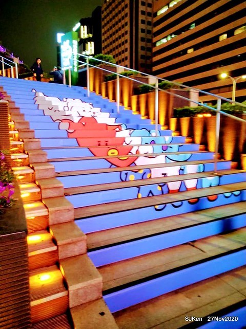 Christmas decoration with Line Friends brand at the Uni-Ustyle department store , Taipei, Taiwan, SJKen , Nov 21, 2020.