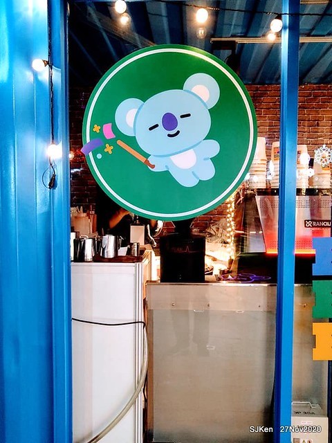 Christmas decoration with Line Friends brand at the Uni-Ustyle department store , Taipei, Taiwan, SJKen , Nov 21, 2020.