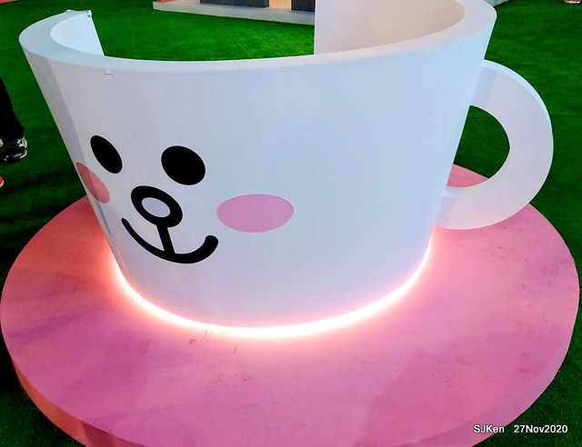 Christmas decoration with Line Friends brand at the Uni-Ustyle department store , Taipei, Taiwan, SJKen , Nov 21, 2020.